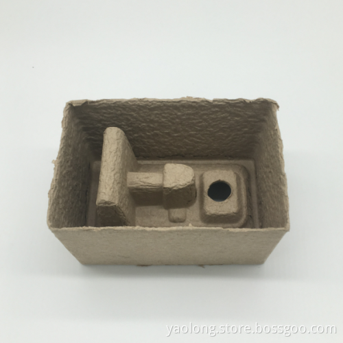 Green environment-friendly gray paper pulp tray